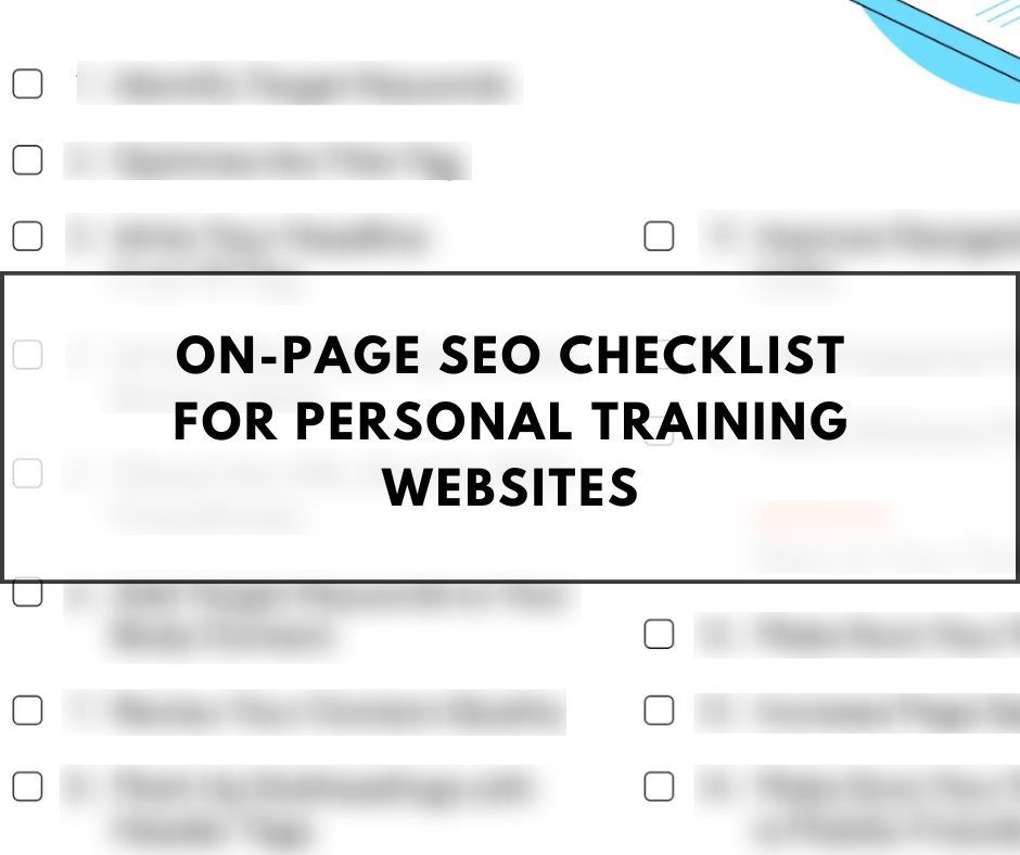 on page seo checklist